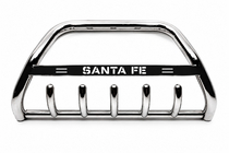 Hyundai Santa Fe 3 2012–2018 Priekšējais aizsargstienis (bull bar) WT004 (nerūsējošais tērauds) foto 1