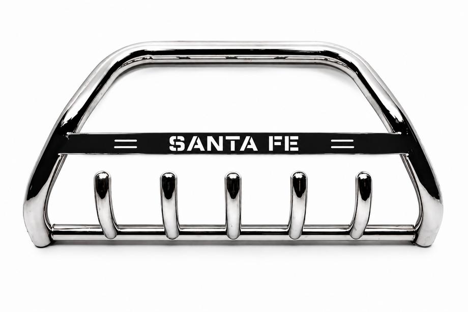 Hyundai Santa Fe 3 2012–2018 Priekšējais aizsargstienis (bull bar) WT004 (nerūsējošais tērauds) Image