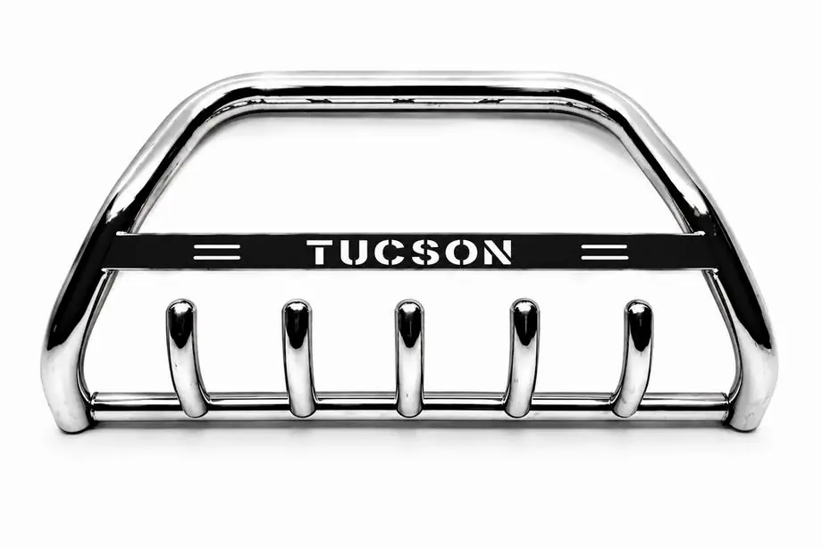 Hyundai Tucson TL 2016–2021 Priekšējais aizsargstienis (bull bar) WT004 (nerūsējošais tērauds) Image