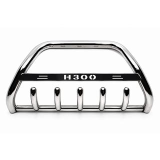 Priekšējais aizsargstienis (bull bar) WT004 (nerūsējošais tērauds) Hyundai H300, H1, Starex 2008–2020 foto 2