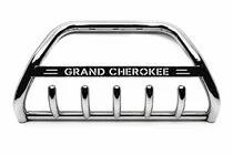 Jeep Grand Cherokee WJ 1999–2004 Priekšējais aizsargstienis (bull bar) WT004 (nerūsējošais tērauds) foto 3