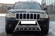 Jeep Grand Cherokee WK 2004–2010 Priekšējais aizsargstienis (bull bar) WT004 (nerūsējošais tērauds) foto 1