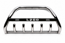 Mitsubishi L200 2015–2024 Priekšējais aizsargstienis (bull bar) WT004 (nerūsējošais tērauds) foto 1