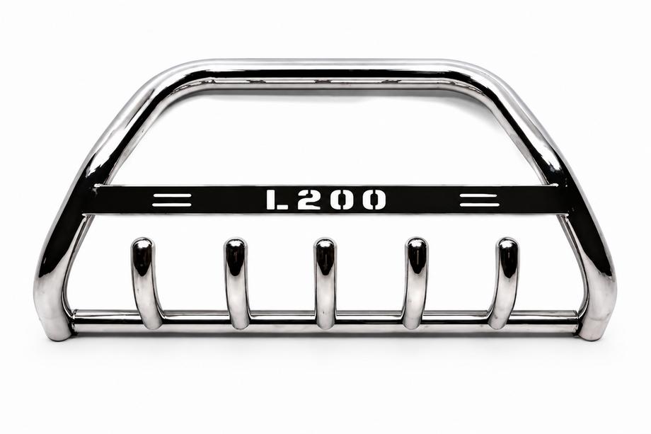 Mitsubishi L200 2015–2024 Priekšējais aizsargstienis (bull bar) WT004 (nerūsējošais tērauds) Image