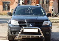 Mitsubishi Outlander 2001–2006 Priekšējais bullbar WT003 (nerūsējošais tērauds) foto 1