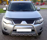 Mitsubishi Outlander 2006–2012 Priekšējais aizsargstienis (bull bar) WT004 (nerūsējošais tērauds) foto 1