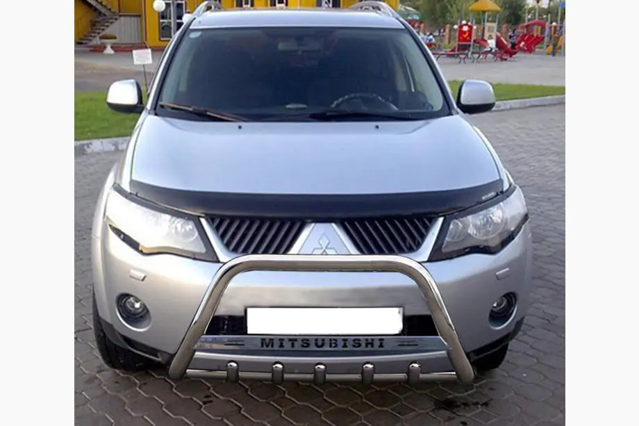 Mitsubishi Outlander 2006–2012 Priekšējais aizsargstienis (bull bar) WT004 (nerūsējošais tērauds) Image