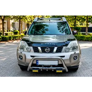 Priekšējais aizsargstienis (bull bar) WT004 (nerūsējošais tērauds) Nissan X-trail T31 2007–2014 foto 1
