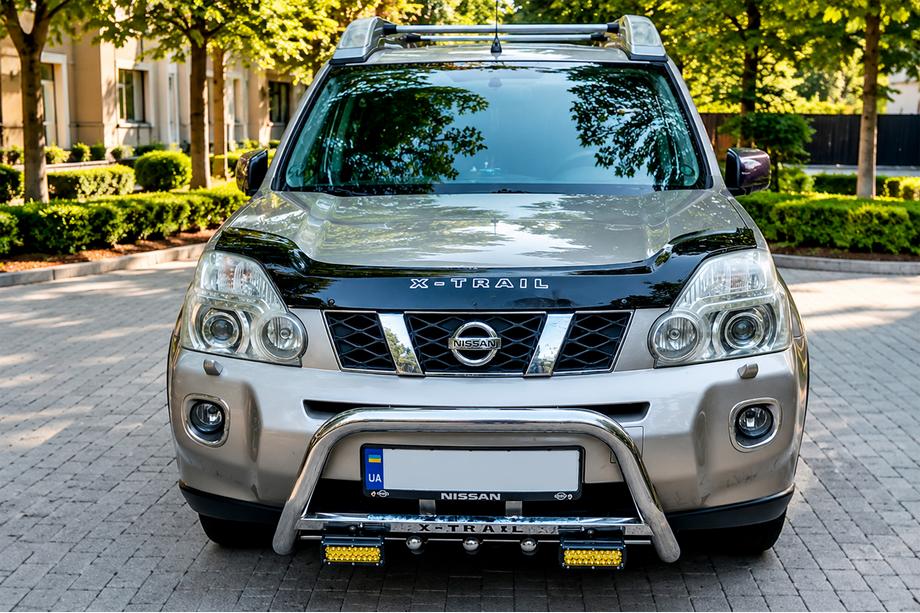 Nissan X-trail T31 2007–2014 Priekšējais aizsargstienis (bull bar) WT004 (nerūsējošais tērauds) Image