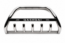 Nissan Qashqai 2014–2021 Priekšējais aizsargstienis (bull bar) WT004 (nerūsējošais tērauds) foto 1