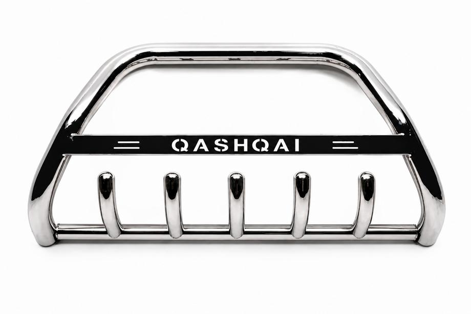 Nissan Qashqai 2014–2021 Priekšējais aizsargstienis (bull bar) WT004 (nerūsējošais tērauds) Image