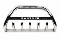 Peugeot Partner 1996–2008 Priekšējais aizsargstienis (bull bar) WT004 (nerūsējošais tērauds) foto 2