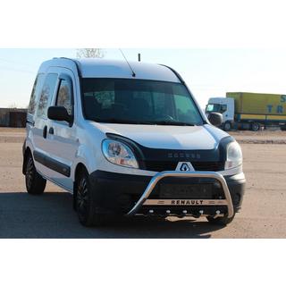 Priekšējais aizsargstienis (bull bar) WT004 (nerūsējošais tērauds) Renault Kangoo 1998–2008 foto 2