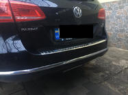 Volkswagen Passat B7 2012–2015 Aizmugurējā bampera uzlika OmsaLine, spīdīga (SW, nerūsējošais tērauds) foto 2
