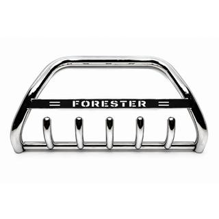Priekšējais aizsargstienis (bull bar) WT004 (nerūsējošais tērauds) Subaru Forester 2008–2013 foto 1