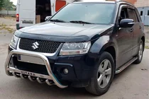 Suzuki Grand Vitara 2005–2017 Priekšējais aizsargstienis (bull bar) WT004 (nerūsējošais tērauds) foto 2