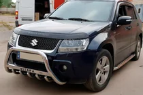 Suzuki Grand Vitara 2005–2017 Priekšējais aizsargstienis (bull bar) WT004 (nerūsējošais tērauds) foto 4