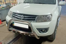 Suzuki Grand Vitara 2005–2017 Priekšējais aizsargstienis (bull bar) WT004 (nerūsējošais tērauds) foto 7