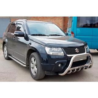 Priekšējais aizsargstienis (bull bar) WT004 (nerūsējošais tērauds) Suzuki Grand Vitara 2005–2017 foto 3
