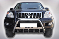 Toyota Land Cruiser Prado 120 2002–2009 Priekšējais aizsargstienis (bull bar) WT004 (nerūsējošais tērauds) foto 1