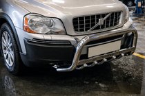 Volvo XC90 2002–2014 Priekšējais aizsargstienis (bull bar) WT004 (nerūsējošais tērauds) foto 5