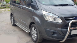 Ford Custom 2013–2022 Priekšējais bullbārs WT006 (nerūsējošais tērauds) foto 2