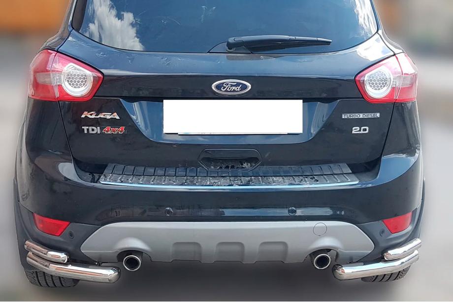 Ford Kuga 2008–2013 Aizmugurējie dubultie stūra loki AK003-double (2 gab., nerūsējošais tērauds) Image