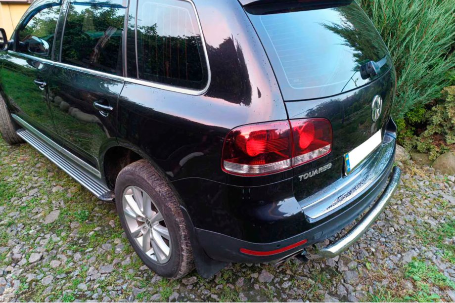 Volkswagen Touareg 2002–2010 Aizmugurējā aizsargloka AK002 (2 gab., nerūsējošais tērauds) Foto 1