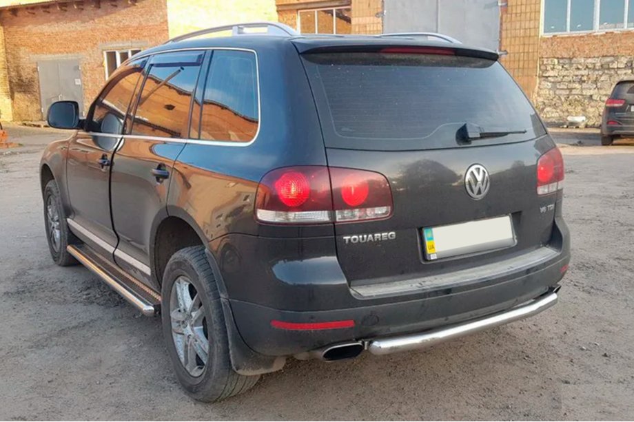 Volkswagen Touareg 2002–2010 Aizmugurējā aizsargloka AK002 (2 gab., nerūsējošais tērauds) Foto 4