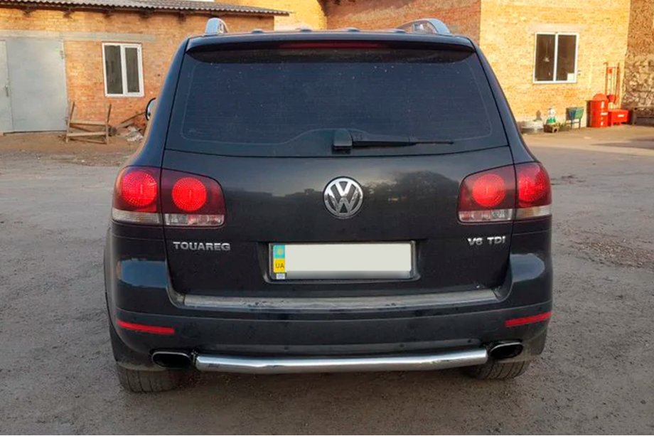 Volkswagen Touareg 2002–2010 Aizmugurējā aizsargloka AK002 (2 gab., nerūsējošais tērauds) Foto 5