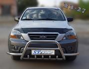 Kia Sorento I BL 2002–2009 Priekšējais aizsargstienis (bullbar) WT003-Exclusive (nerūsējošais tērauds) foto 2