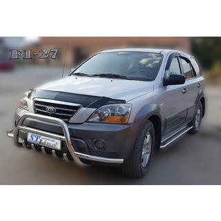 Priekšējais aizsargstienis (bullbar) WT003-Exclusive (nerūsējošais tērauds) foto 3