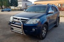 Toyota Fortuner 2006–2015 Priekšējais aizsargstienis (bullbar) F12-11 (nerūsējošais tērauds) foto 2