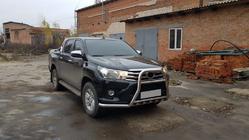 Toyota Hilux 2015– Priekšējais aizsargstienis F1-59 (nerūsējošais tērauds) foto 2