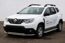 Dacia Duster 2018–2024 Priekšējais aizsargstienis F3-10 (nerūsējošais tērauds) foto 1