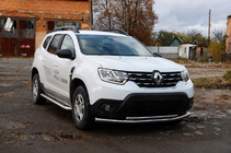 Dacia Duster 2018–2024 Priekšējais aizsargstienis F3-10 (nerūsējošais tērauds) foto 3