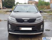 Kia Sorento II XM 2009–2014 Priekšējais aizsargstienis ST008 (2013-2015, nerūsējošais tērauds) foto 3