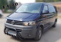 Volkswagen T5 2010–2015 Bullbar WT003 Black (nerūsējošais tērauds) foto 2