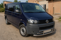 Volkswagen T5 2010–2015 Priekšējais aizsargstienis F3-42 (nerūsējošais tērauds) foto 3