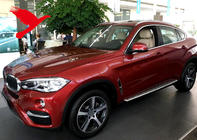 BMW X6 F16 2014–2019 Integrētie jumta reliņi, hromēti OEM (alumīnijs, montāža ar līmi) foto 2