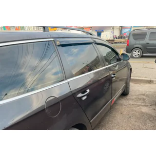 Logu vēja deflektori SW (4 gab., HIC) Volkswagen Passat B6 2006–2012 foto 4