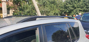 Toyota Rav 4 2006–2013 Jumta reliņi Skyport (melni) foto 4