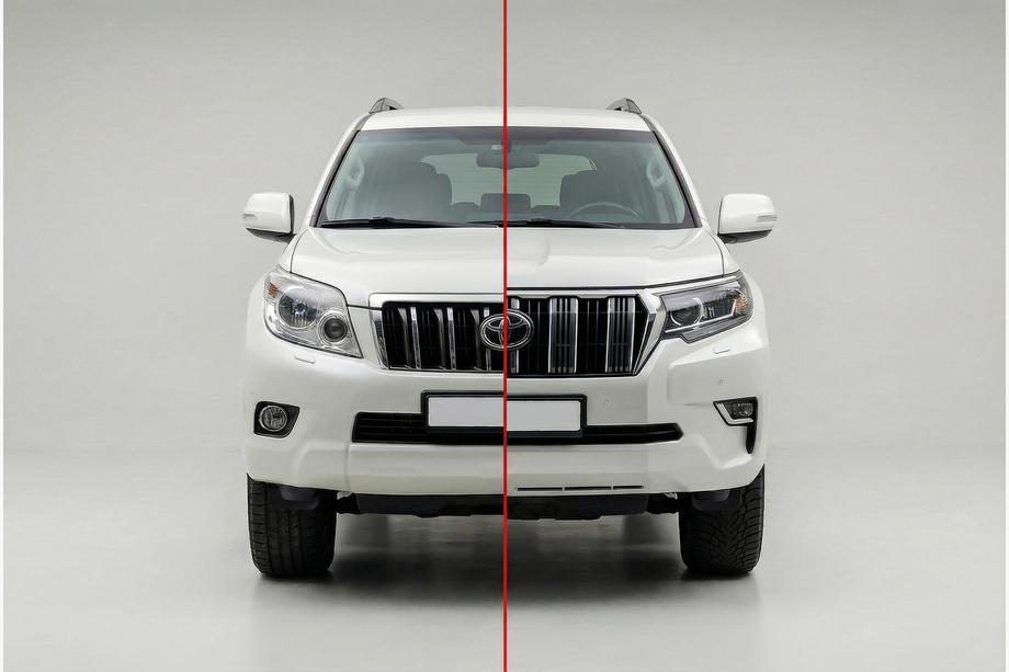Toyota Land Cruiser Prado 150 2009–2023 Restaila komplekts no 2009-2016 uz 2017- (ar Full LED lukturiem) Image