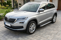 Skoda Kodiaq 2016–2023 Sānu pakāpieni Allmond Grey (2 gab., alumīnijs) foto 1