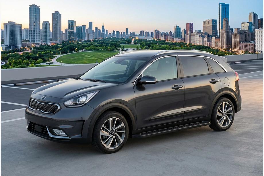 Kia Niro 2016–2021 Sānu pakāpieni Allmond Black (2 gab., alumīnijs) Image