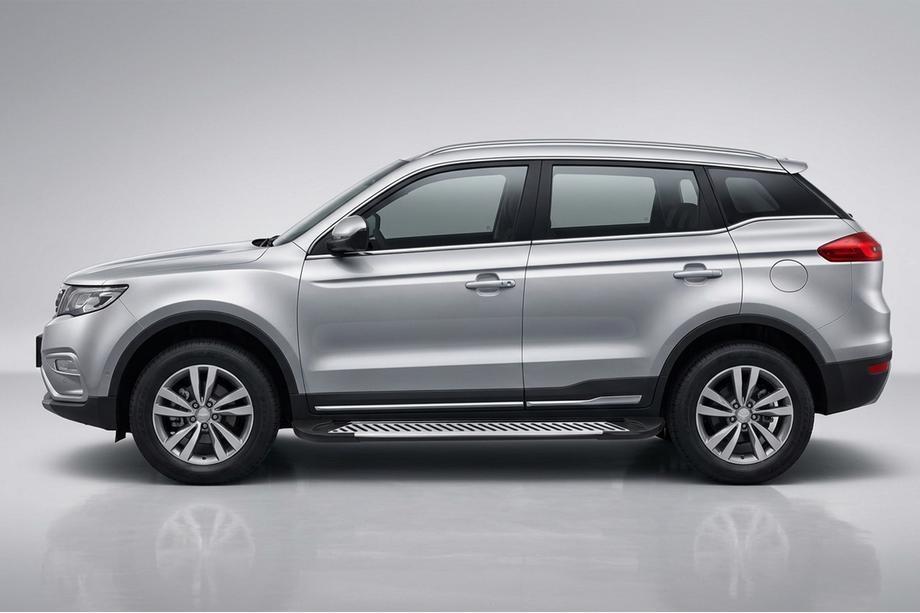 Geely Emgrand X7 2011– Sānu sliekšņi Line (2 gab., alumīnijs) Image
