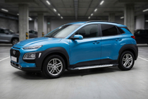Hyundai Kona 2017–2023 Sānu sliekšņi Line (2 gab., alumīnijs) foto 1