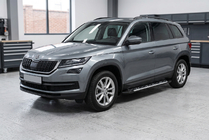 Skoda Kodiaq 2016–2023 Sānu sliekšņi Sunrise (2 gab., alumīnijs) foto 1