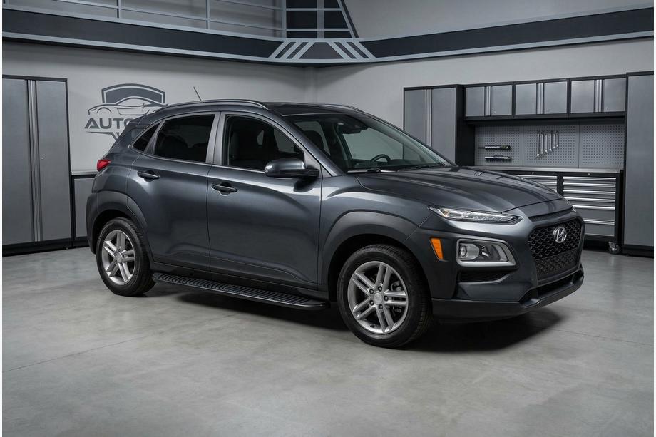 Hyundai Kona 2017–2023 Sānu sliekšņi Tayga Black (2 gab., alumīnijs) Image