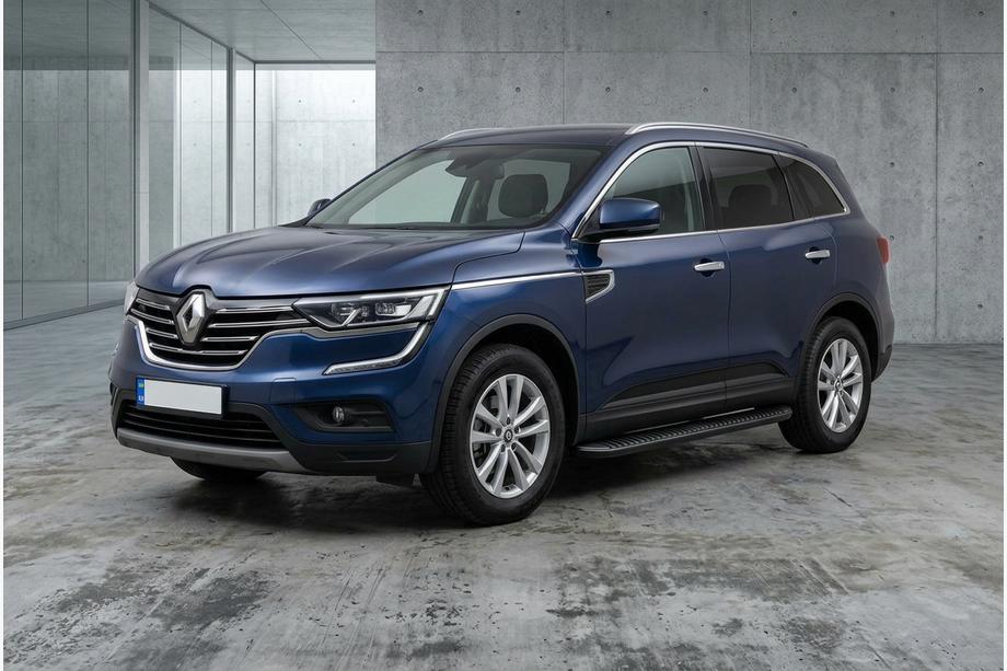Renault Koleos 2016–2024 Sānu sliekšņi Tayga Black (2 gab., alumīnijs) Foto 1